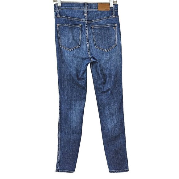 Madewell 10" High Rise Skinny Jeans Medium Wash Women’s Size 26 Classic Denim - Picture 2 of 10